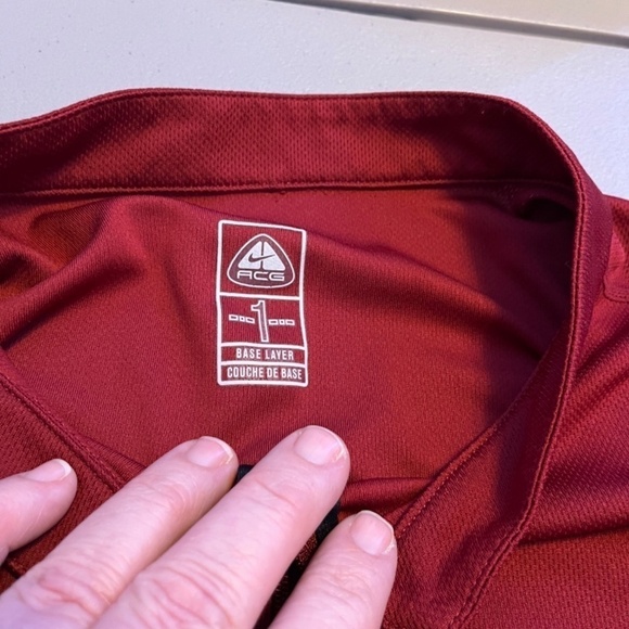 Nike ACG 1/4 Zip Pullover Red 3XLT - Picture 3 of 6